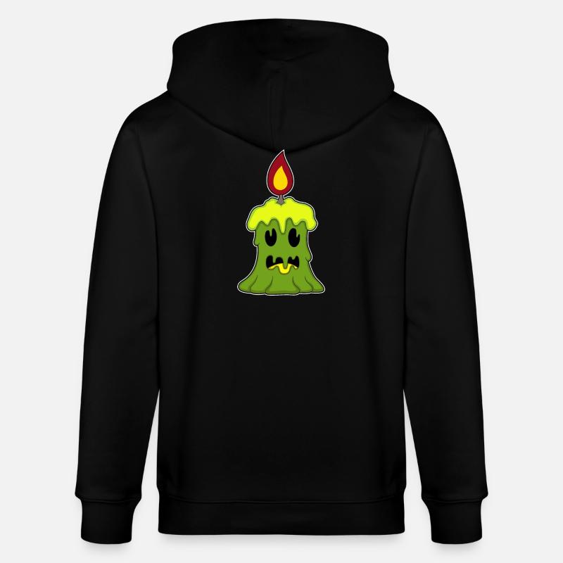 Bougie Halloween - Veste à capuche bio CULTIVATOR Stanley/Stella Unisexe - noir
