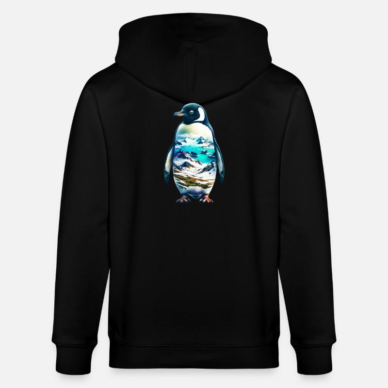 Pingouin - Veste à capuche bio CULTIVATOR Stanley/Stella Unisexe - noir