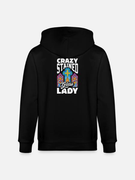Buntglas-kunst Buntglas-künstler - Stanley/Stella Unisex Bio-Kapuzenjacke CULTIVATOR  - Schwarz