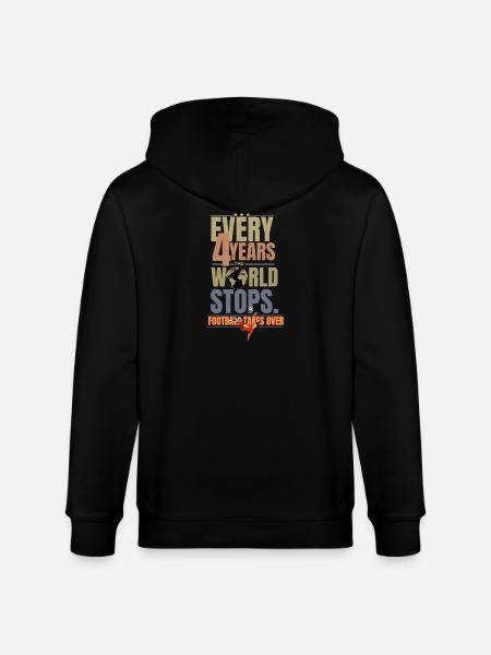 Chaque 4 Ans Le Monde S’arrête - Veste à capuche bio CULTIVATOR Stanley/Stella Unisexe - noir