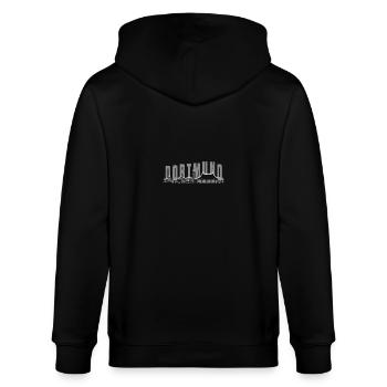 Dortmund Skyline - Stanley/Stella Unisex Bio-Kapuzenjacke CULTIVATOR  - Schwarz - Hinten - Anna (173cm)