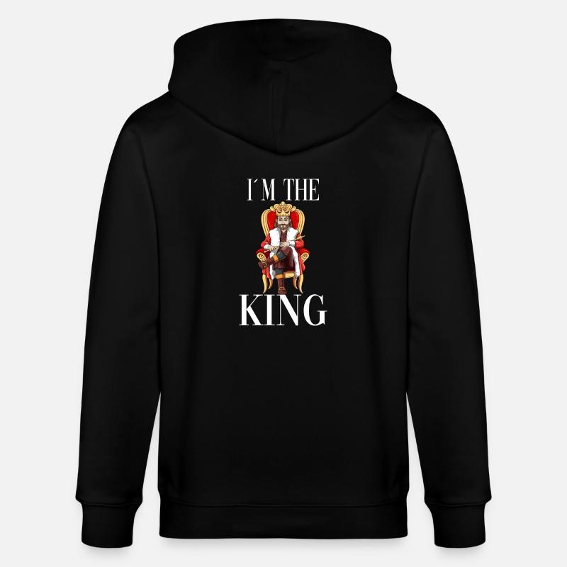 Ich bin der König - Stanley/Stella Unisex Bio-Kapuzenjacke CULTIVATOR - Schwarz