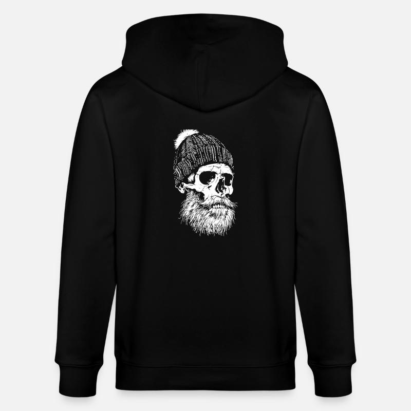 Bûcheron Crâne Bûcheron - Veste à capuche bio CULTIVATOR Stanley/Stella Unisexe - noir