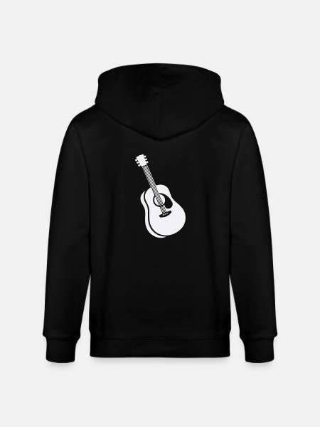gitarre - Stanley/Stella Unisex Bio-Kapuzenjacke CULTIVATOR - Schwarz