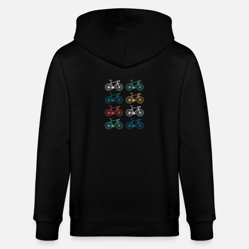 Vélo de route rétro - Veste à capuche bio CULTIVATOR Stanley/Stella Unisexe - noir