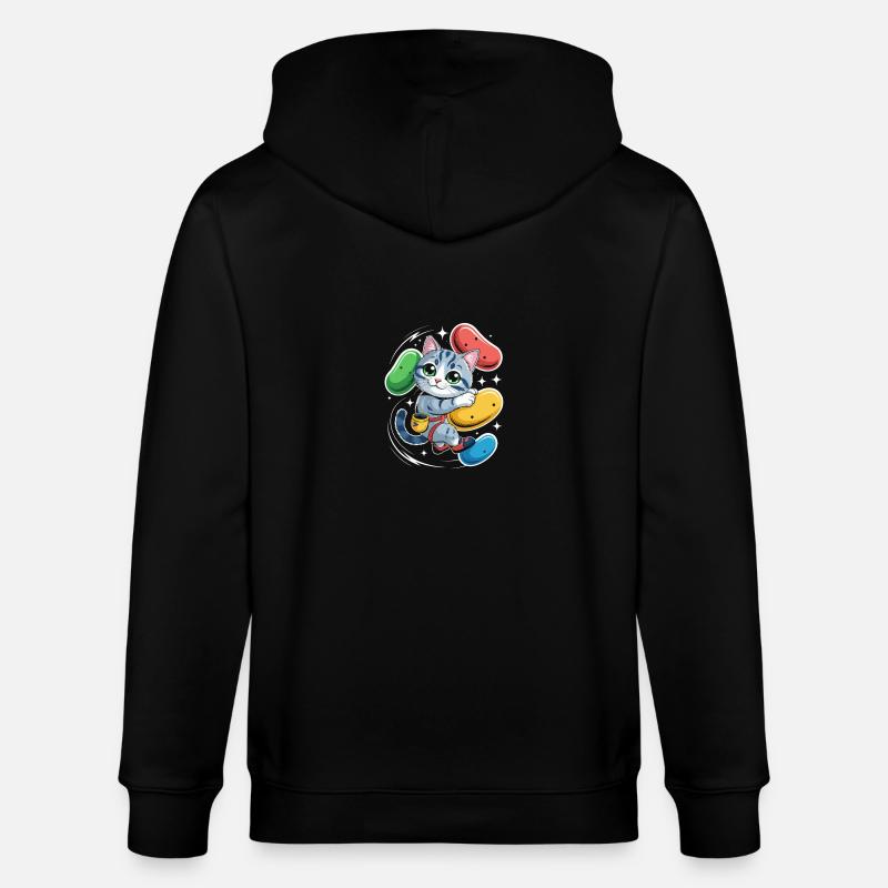 Chat Boulder - Veste à capuche bio CULTIVATOR Stanley/Stella Unisexe - noir