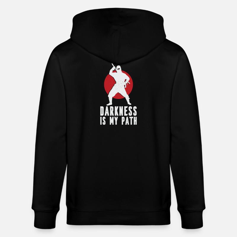 Les ténèbres sont mon chemin - Veste à capuche bio CULTIVATOR Stanley/Stella Unisexe - noir