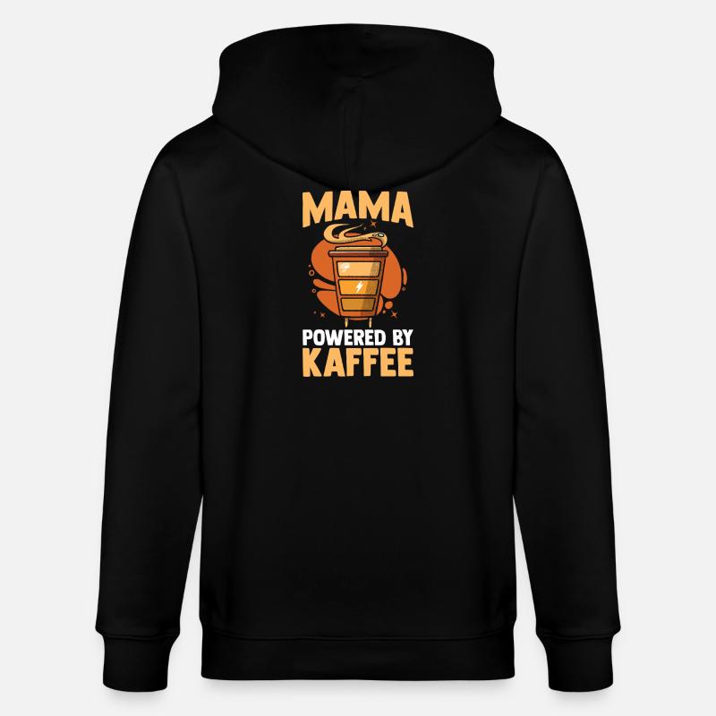 Kaffee Kaffeeliebhaber Mutter Mama - Stanley/Stella Unisex Bio-Kapuzenjacke CULTIVATOR - Schwarz