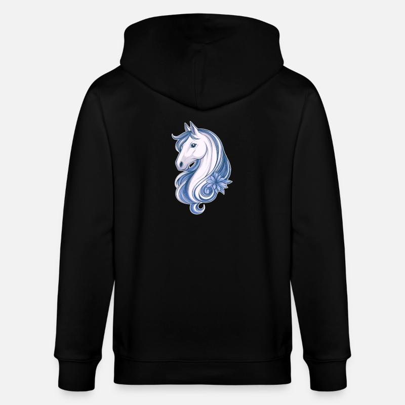 Cheval mignon - Veste à capuche bio CULTIVATOR Stanley/Stella Unisexe - noir