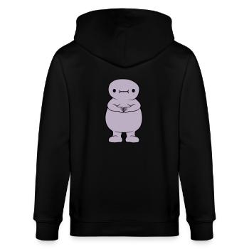 Dicker süßer Fettsack - Stanley/Stella Unisex Bio-Kapuzenjacke CULTIVATOR  - Schwarz - Hinten - Anna (173cm)