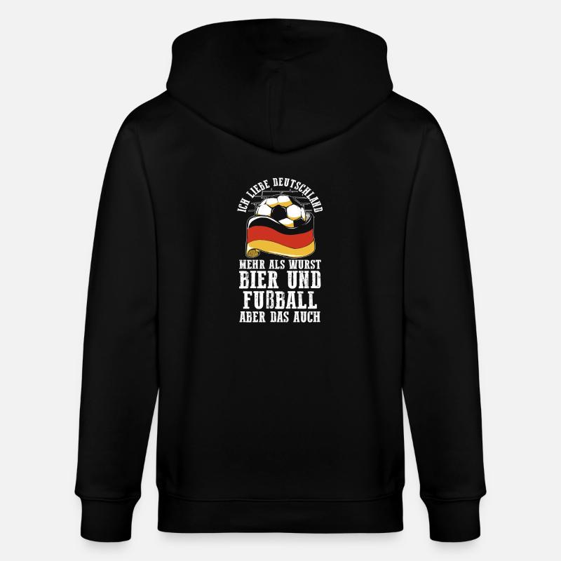 Deutscher Deutsch Bier Deutschland - Stanley/Stella Unisex Bio-Kapuzenjacke CULTIVATOR  - Schwarz