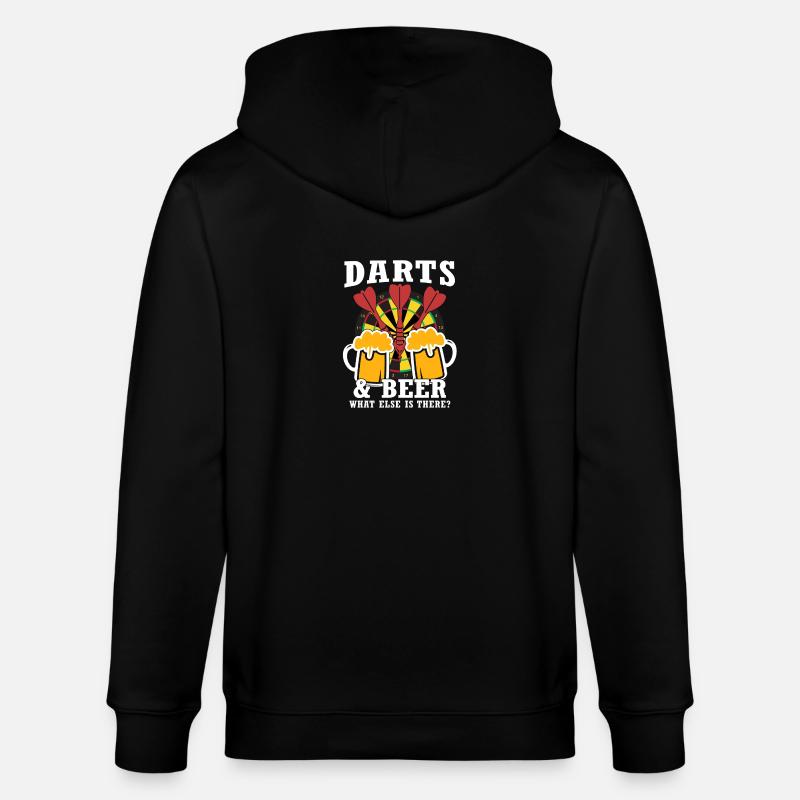 fléchettes et bière - Veste à capuche bio CULTIVATOR Stanley/Stella Unisexe - noir