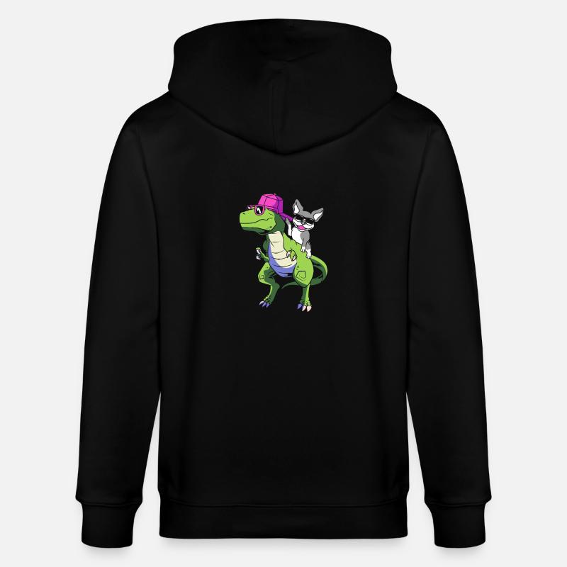 Boston Terrier - Veste à capuche bio CULTIVATOR Stanley/Stella Unisexe - noir
