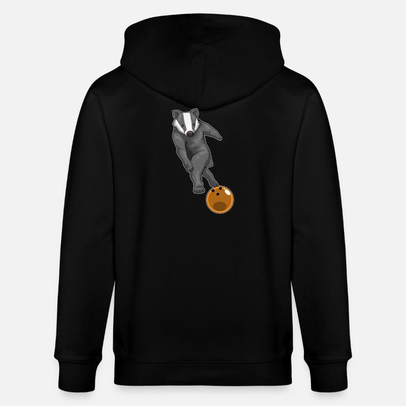 Badger Boule de bowling - Veste à capuche bio CULTIVATOR Stanley/Stella Unisexe - noir