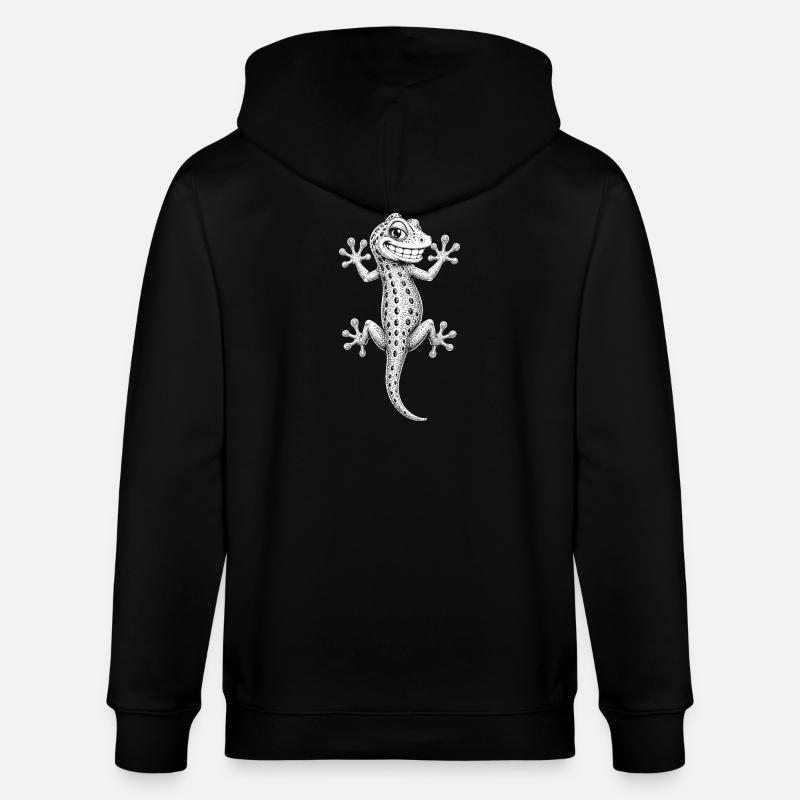 Gecko - Veste à capuche bio CULTIVATOR Stanley/Stella Unisexe - noir