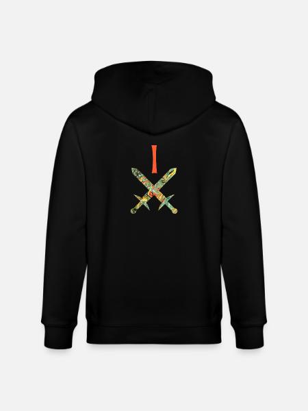 épées croisées e 200 i - Veste à capuche bio CULTIVATOR Stanley/Stella Unisexe - noir
