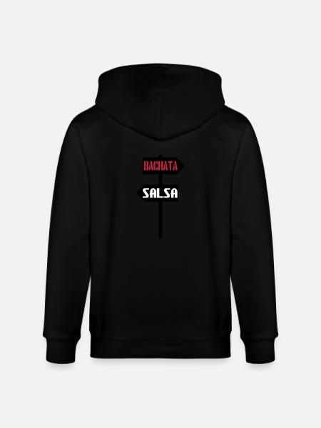 Bachata salsa sign - Stanley/Stella CULTIVATOR Unisex Organic Hooded Jacket - black