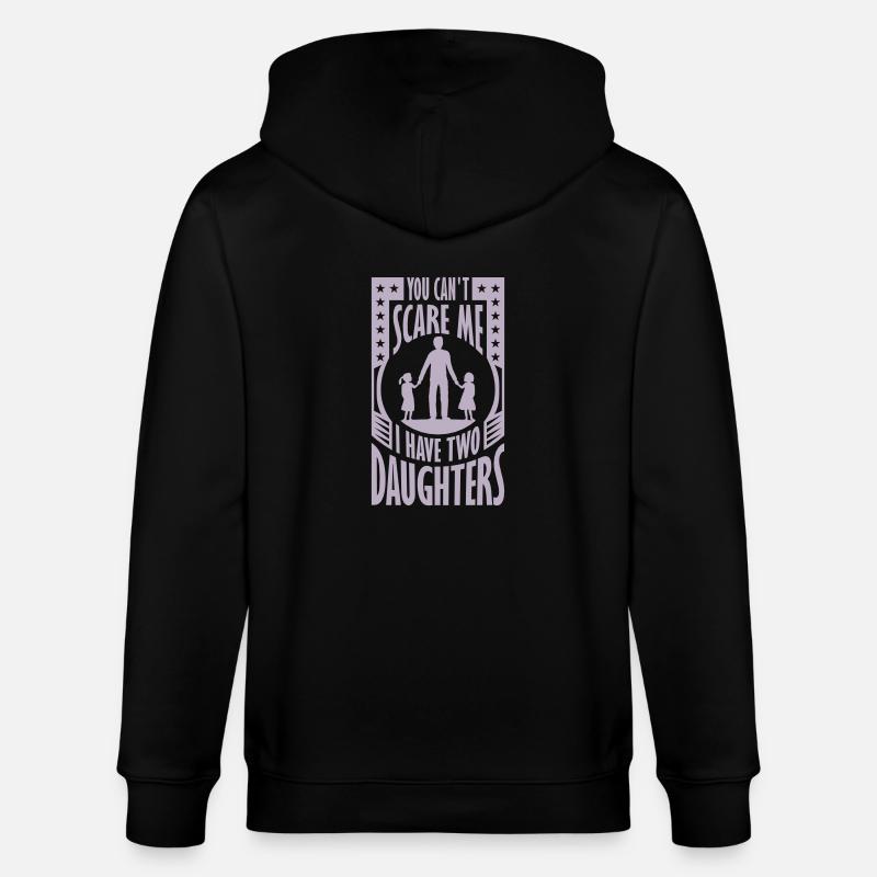 I have two daughters - Stanley/Stella Unisex Bio-Kapuzenjacke CULTIVATOR - Schwarz