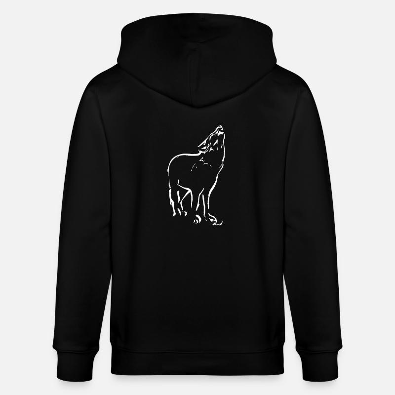 WOLF - Stanley/Stella Unisex Bio-Kapuzenjacke CULTIVATOR  - Schwarz