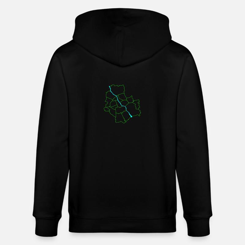 Varsovie - Veste à capuche bio CULTIVATOR Stanley/Stella Unisexe - noir