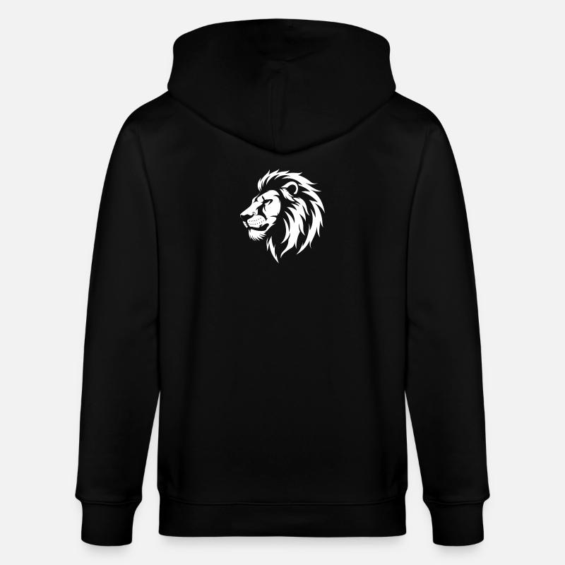 Löwe - Stanley/Stella Unisex Bio-Kapuzenjacke CULTIVATOR  - Schwarz