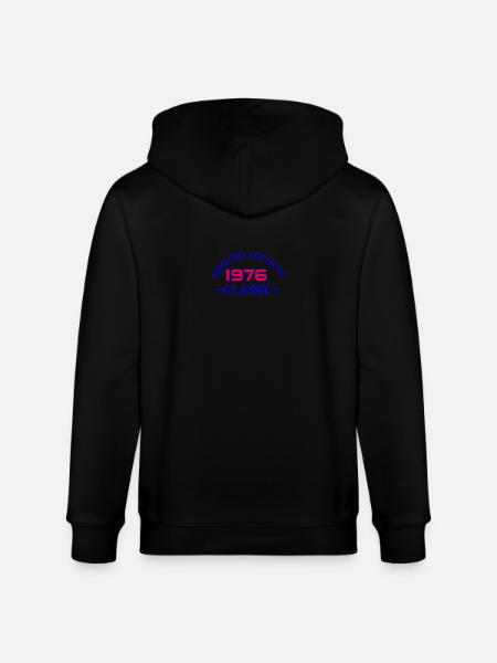 Limited Edition 1976 Classic - Stanley/Stella CULTIVATOR  Unisex Organic Hooded Jacket - black