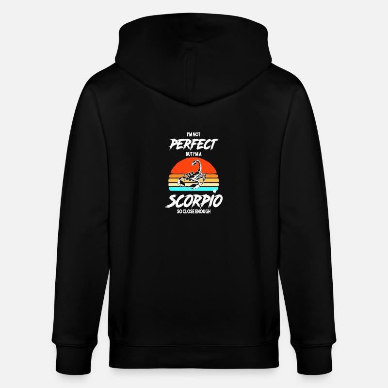 Sternzeichen Skorpion - Stanley/Stella Unisex Bio-Kapuzenjacke CULTIVATOR  - Schwarz