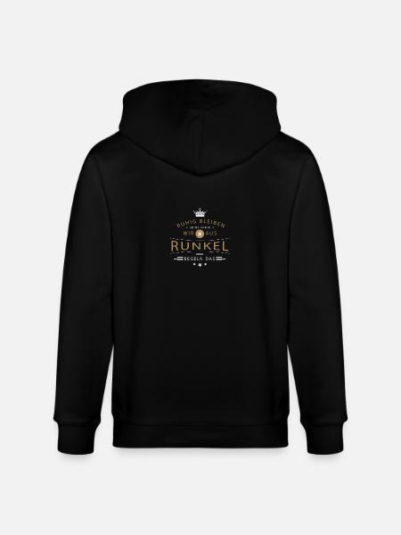 Runkel Stadt - Stanley/Stella Unisex Bio-Kapuzenjacke CULTIVATOR - Schwarz