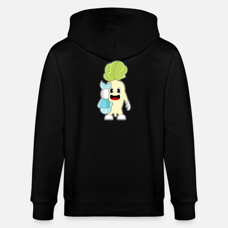 Pêche au radis pêcheur - Veste à capuche bio CULTIVATOR Stanley/Stella Unisexe - noir