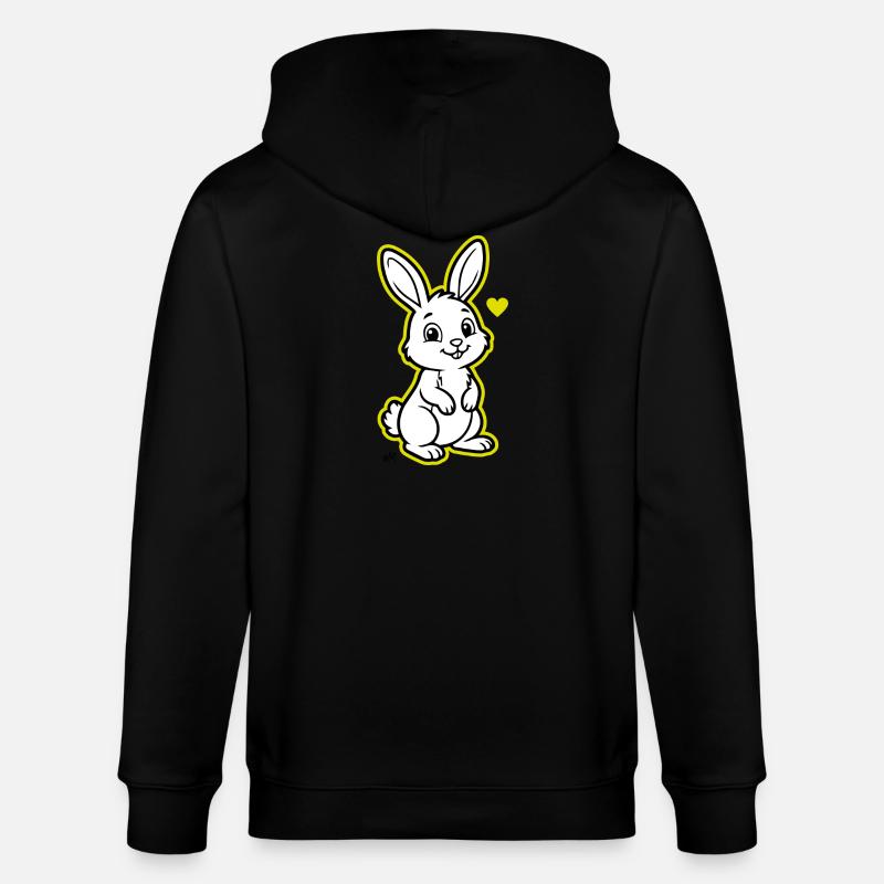 Suzy_the_Rabbit - Veste à capuche bio CULTIVATOR Stanley/Stella Unisexe - noir