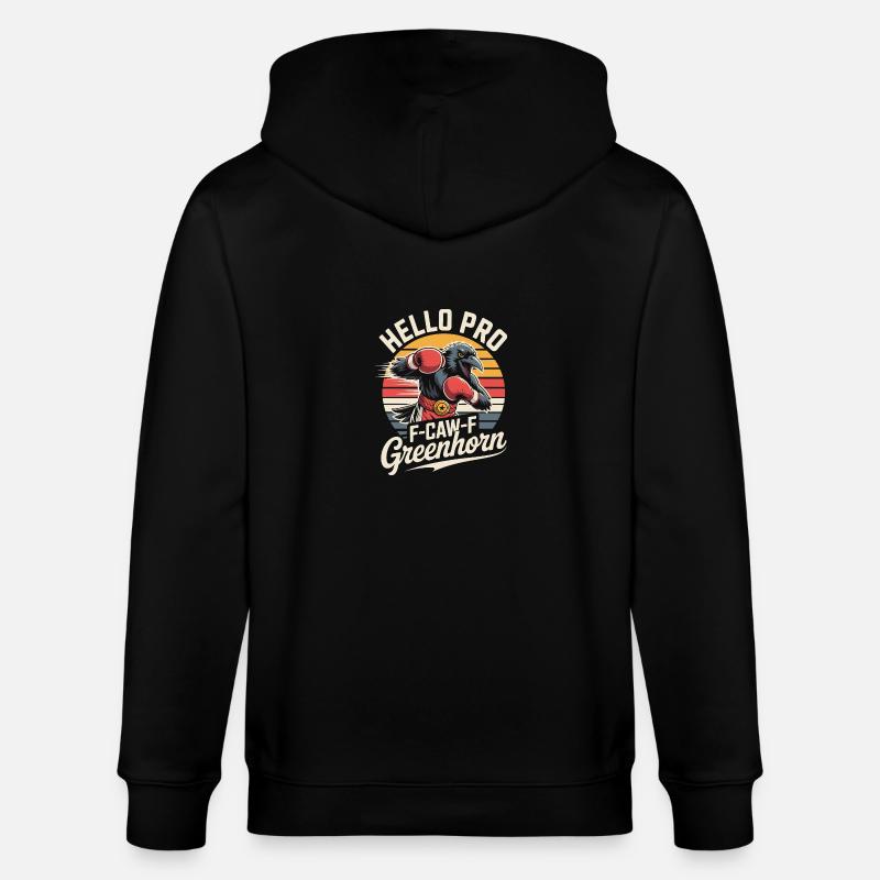 Boxer Corbeau - Veste à capuche bio CULTIVATOR Stanley/Stella Unisexe - noir