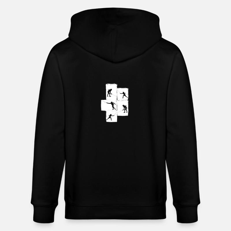 Fechter Fechten - Stanley/Stella Unisex Bio-Kapuzenjacke CULTIVATOR  - Schwarz
