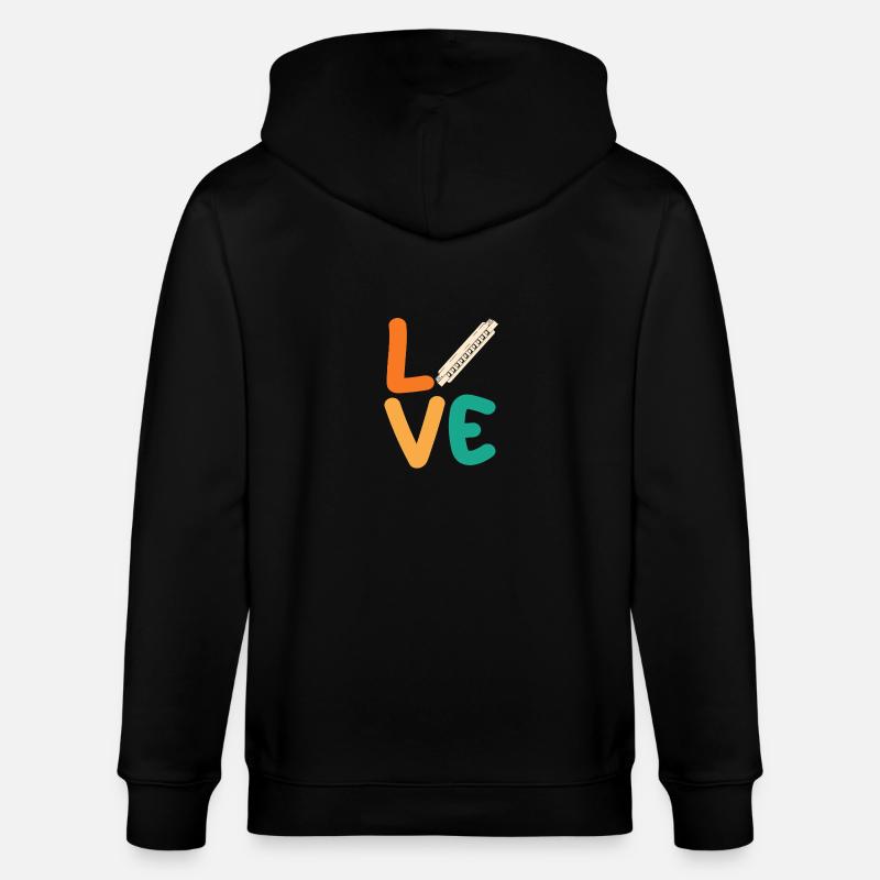 Harmonica Harmonica - Veste à capuche bio CULTIVATOR Stanley/Stella Unisexe - noir