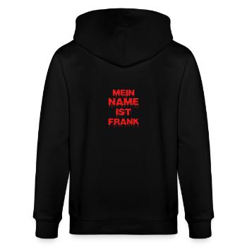 Frank - Stanley/Stella Unisex Bio-Kapuzenjacke CULTIVATOR  - Schwarz - Hinten - Anna (173cm)