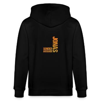 Jonas - Stanley/Stella Unisex Bio-Kapuzenjacke CULTIVATOR  - Schwarz - Hinten - Anna (173cm)