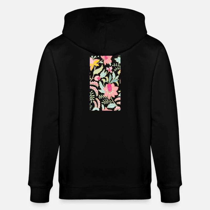 Fleurs - Veste à capuche bio CULTIVATOR Stanley/Stella Unisexe - noir
