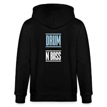 Drum and Bass Techno Music DJ - Veste à capuche bio CULTIVATOR Stanley/Stella Unisexe - noir - Dos - Anna (173cm)