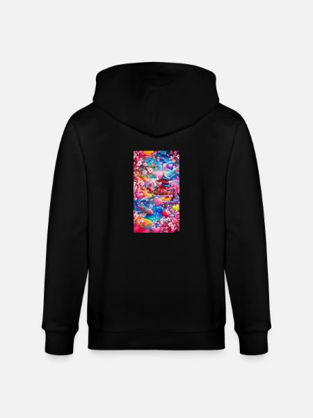 beautiful place - Veste à capuche bio CULTIVATOR Stanley/Stella Unisexe - noir