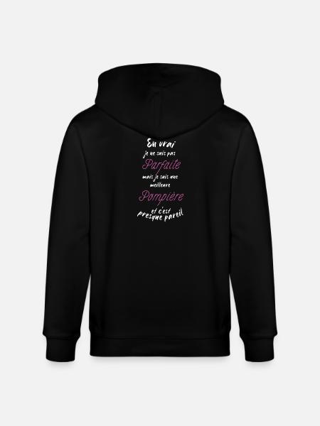 I'm the best Firefighter - Stanley/Stella CULTIVATOR Unisex Organic Hooded Jacket - black