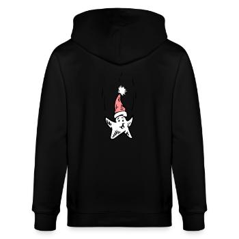Joyeuse étoile de Noël - Veste à capuche bio CULTIVATOR Stanley/Stella Unisexe - noir - Dos - Anna (173cm)
