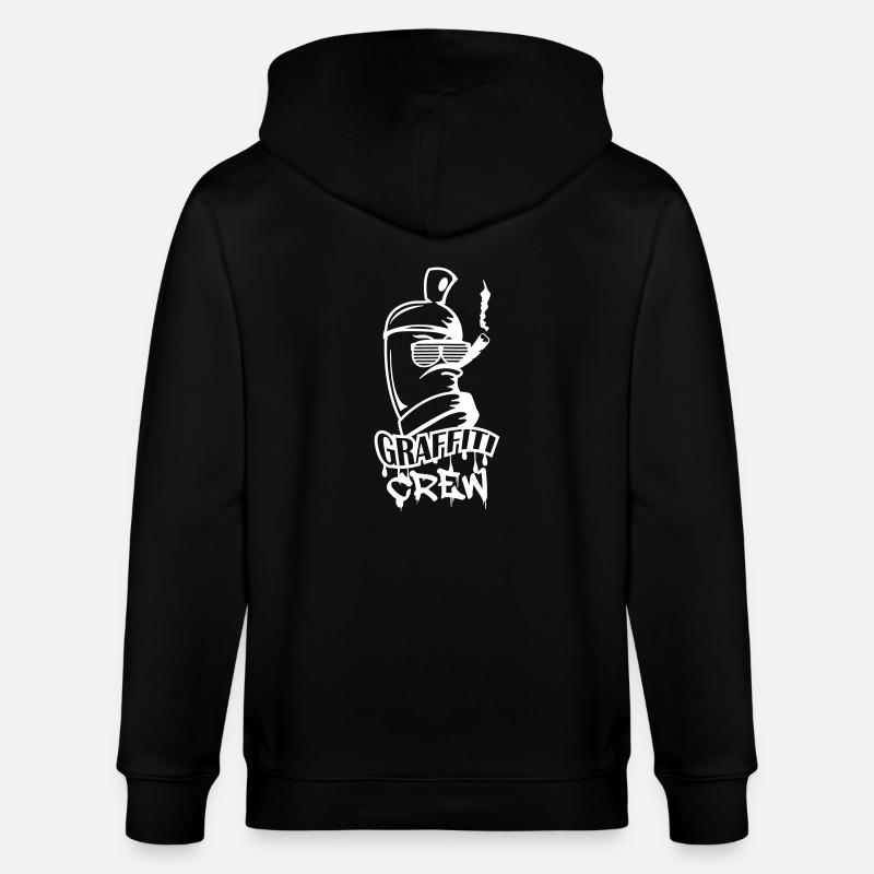 Équipe de graffiti - Veste à capuche bio CULTIVATOR Stanley/Stella Unisexe - noir