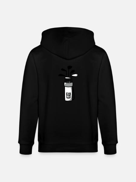 Golf Bag Design - Stanley/Stella CULTIVATOR  Unisex Organic Hooded Jacket - black