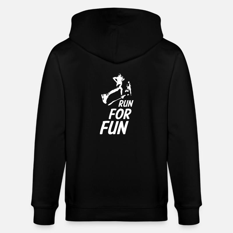 Courir pour le plaisir - Veste à capuche bio CULTIVATOR Stanley/Stella Unisexe - noir