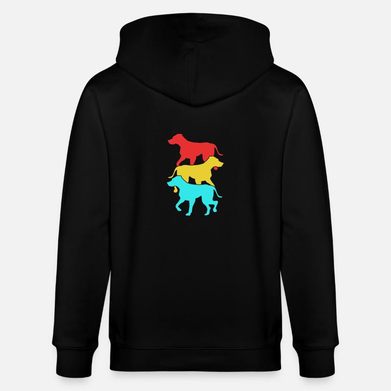 Rhodesian Ridgeback - Stanley/Stella Unisex Bio-Kapuzenjacke CULTIVATOR  - Schwarz