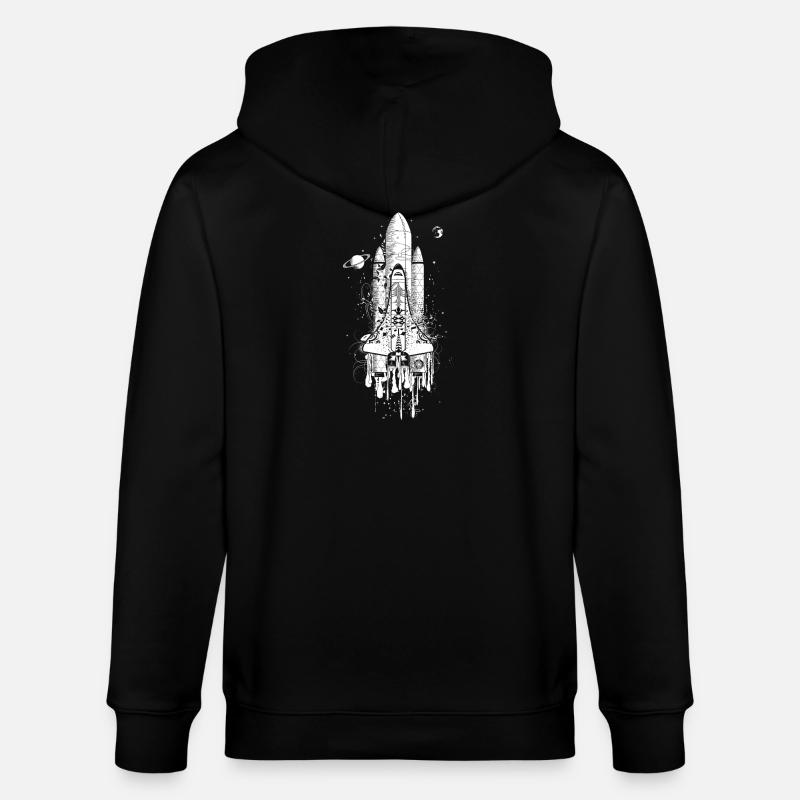 fusée imaginative - Veste à capuche bio CULTIVATOR Stanley/Stella Unisexe - noir