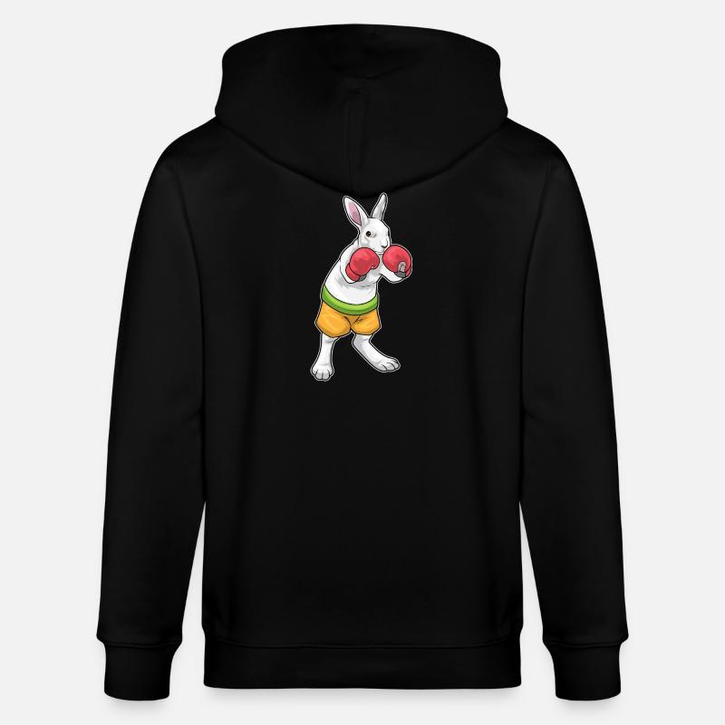 Hase Boxer Boxhandschuhe Boxen - Stanley/Stella Unisex Bio-Kapuzenjacke CULTIVATOR  - Schwarz