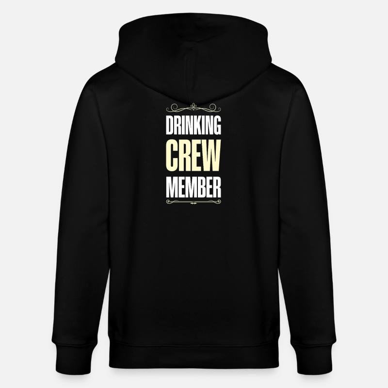 Drinking Crew - Stanley/Stella Unisex Bio-Kapuzenjacke CULTIVATOR  - Schwarz