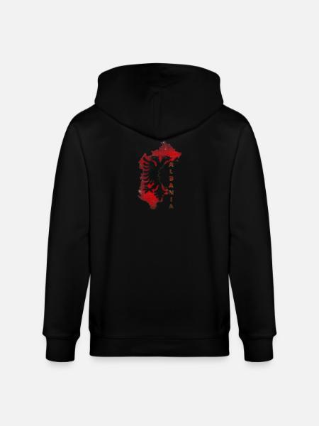 Albania - Stanley/Stella CULTIVATOR Unisex Organic Hooded Jacket - black