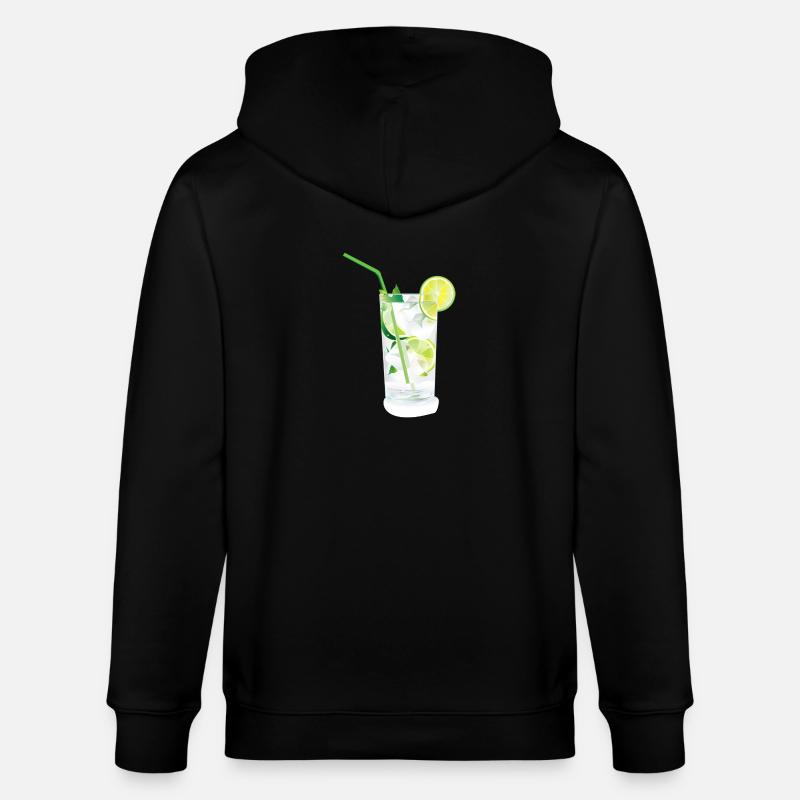 Caipirinha Cocktail - Stanley/Stella Unisex Bio-Kapuzenjacke CULTIVATOR  - Schwarz