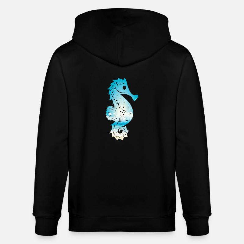 SeePferdchen (Sky-Edition) - Stanley/Stella Unisex Bio-Kapuzenjacke CULTIVATOR  - Schwarz